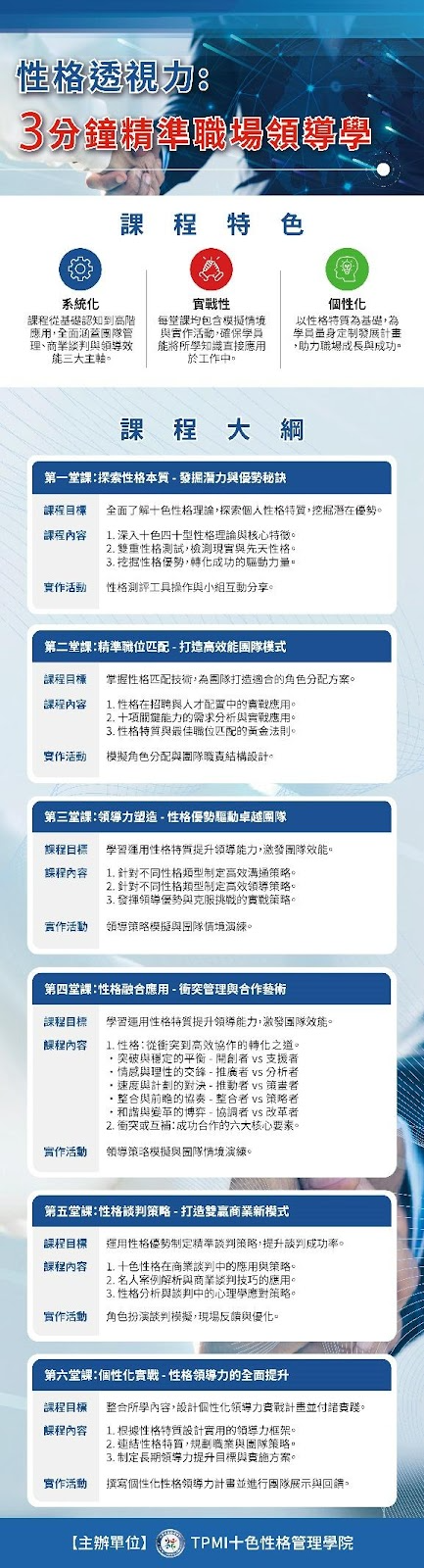 性格透視力3分鐘職場領導學特色與大綱